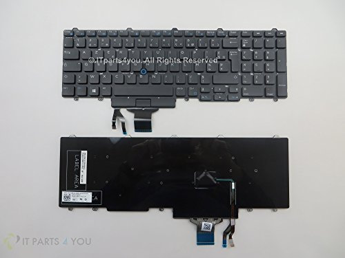 New Genuine Dell Latitude E5550 FRENCH Language AZERTY NonBacklit Keyboard T9RCN