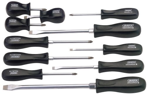 Draper 27030 Expert Quality Mechanics Screwdriver Set, 11 Pieces , Blue