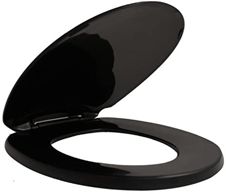 Centoco 200-407 DS200-407 Toilet Seat, 407-Black, Round