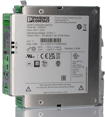 Phoenix Contact QUINT-UPS DIN-Schienen USV Stromversorgung 120W, 24V dc / 40A