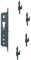 Fuhr Inline Sliding Patio Door Lock Replacement with 4 Hooks