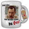 Original Alfred Tetzlaff Finger WEG-Finger weg von meiner Tasse du Sozi! Alfred Tetzlaff Herz Seele Kult Ruhrpott Fernsehserie - Tasse Becher Kaffee #7547a