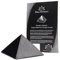 Heka Naturals Polierte Shungit Pyramide Kristall | 5 cm - Schwarze Mineralsteine für Dekoration & Meditation - Wohnzimmerkristalle - Natürliche Barriere & Reiniger - Fullerene