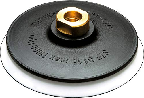 Festool 484173 Sanding pad ST-STF-D115/0-M14 W, Multi-Colour | Soft hook-and-loop sanding pad for 115 mm angle grinders - M14 thread - Stickfix interface - genuine OEM replacement part