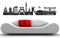 wandtattoo-factory Skyline Dortmund - 130 x 40cm - Farbe: Schwarz