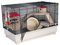 PETGARD Mäuse- und Hamsterkäfig, Nagerhaus mit 3 Holzetagen, Komplettset mit Laufrad und weiterem Zubehör, 75x43x49 cm, Borneo M Deluxe