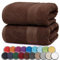 NatureMark 2er Pack SAUNATÜCHER Premium Qualität 80x200cm SAUNATUCH Sauna-Handtuch 100% Baumwolle Farbe: Schoko Braun