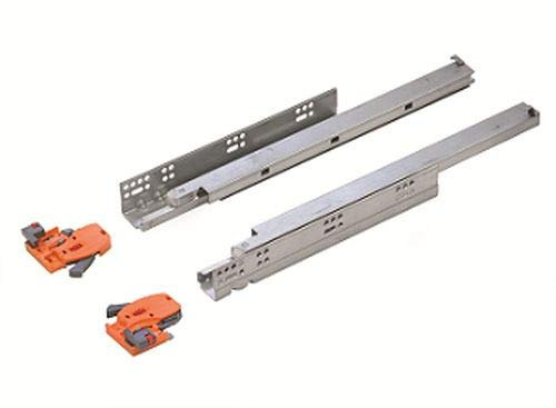 Soft Close Undermounting Drawer Runner Full Extension Runners /3D Slides(1 Pair - 550mm)