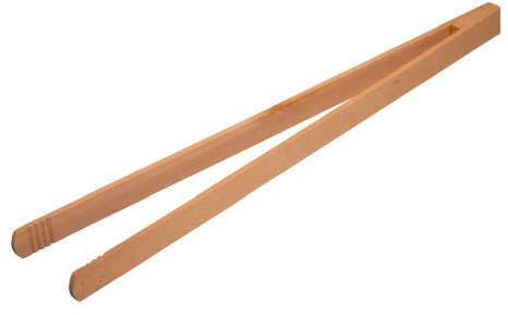 Unbekannt Grillzange, groß, geleimt, L 50 cm