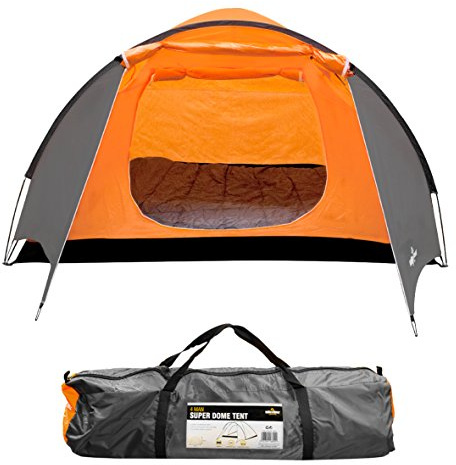 Super Dome Tent with Porch/Spacious and Water-Resistant with Carry Bag Included