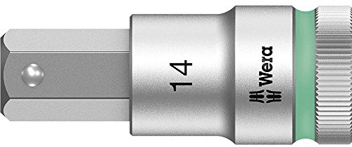 Wera 05003827001 8740 C HF ZYKLOP BIT SOCKET WITH 1/2 DRIVE WITH HOLDING FUNCTION 14 X 60 MM