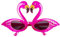 Boland - Partybrille für Erwachsene, Kunststoff, Spaßbrille, ohne Sehstärke, Sonnenbrille, Bad Taste Party, Mottoparty, Karneval, Rosa