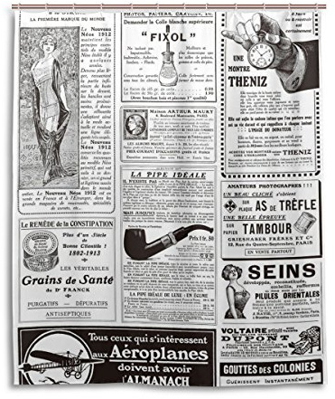 Bad Vorhang für die Dusche 152,4 x 182,9 cm, Retro Vintage Zeitung, Polyester-Schimmelfest-Badezimmer Vorhang