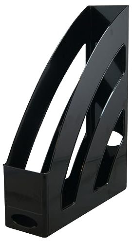 Waytex 931060 Porte Revues A4 Organiseur Vertical de Bureau matière Plastique rigide - Noir