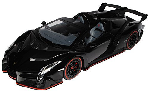 Kyosho Lamborgihini Veneno Roadster Cabrio Schwarz Genf 2013 09502BKR 1/18 Modell Auto
