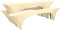 Beautissu Edles Strechhussen Set 3tlg. Victoria - Elastische Hussen für Bierzeltgarnitur 220x50 cm – Festliche Husse Biertisch + 2 Bierbank in Creme