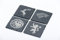 GOT inspired Stark Lannister Baratheon Targaryen slate drinks coasters set of 4