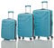 travelite 4-Rad Koffer Set Größen L/M/S mit TSA Schloss, Handgepäck erfüllt IATA Borgepäck Maß, Gepäck Serie VECTOR: Robuster Hartschalen Trolley in stylischen Farben, 072040-21, türkis