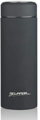 Melianda MA-1350 350ml doppelwandige vakuumisolierte Edelstahl Thermosflasche Teesieb schwarz