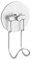WENKO 18842100 Turbo-Loc Wandhaken Aluminium - Befestigen ohne bohren, Aluminium, 6 x 12 x 3.5 cm, Matt