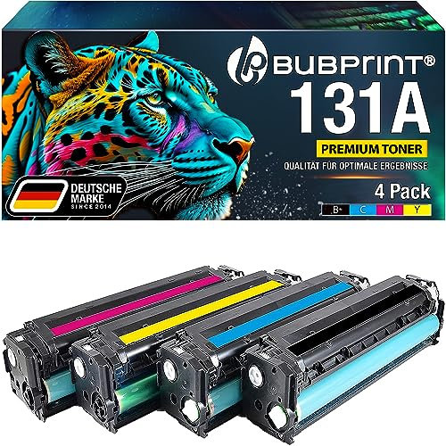 Bubprint 131X kompatibel als Ersatz für 4 Toner HP 131A 131X für HP Laserjet Pro 200 Color MFP M276nw Toner M276n M251n M251nw Color Laserjet Pro CM1415fn CM1415fnw CM1312 CP1525 CP1515N