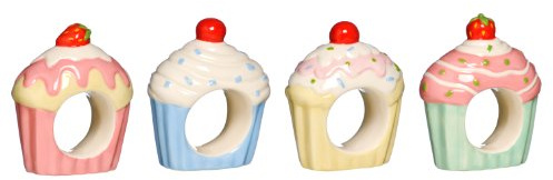 Premier Housewares Cupcake Napkin Rings (1 Random)