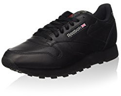 Reebok Classic Leather Jungen Sneaker , Schwarz Black Gum, 35 EU