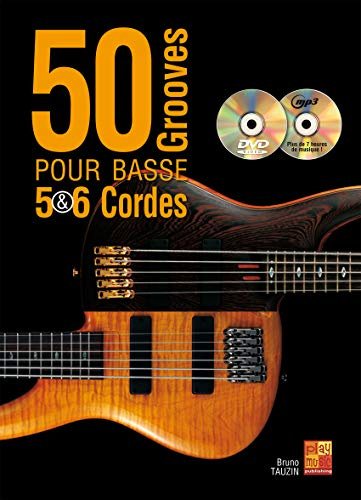 50 grooves pour basse 5 & 6 cordes (1 Livre + 1 CD + 1 DVD)