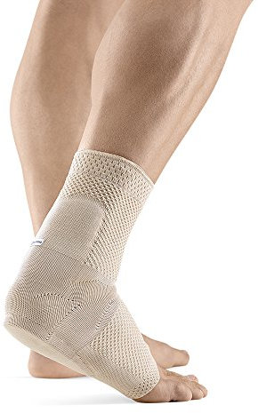 Bauerfeind AchilloTrain Knöchelbandage – atmungsaktive Knit Knöchelbandage für Gezielte Entlastung der Achillessehne ohne die Mobilität einzuschränken - Erwachsene Unisex, Nature, 2