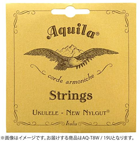 Aquila 19U NewNylgut Jeu Ukulélé ténor 8 cordes, Gg-Cc-EE-A Natural
