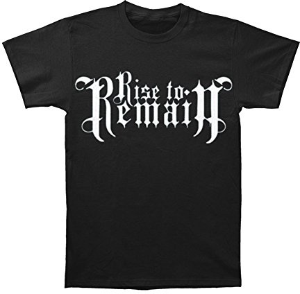 Rise to Remain Unisex Adult Contrast Logo Cotton T-Shirt, Black, M