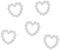 Oblique Unique® 50 Perlenherzen Deko Streuteile Scrapbooking Tischdeko Streudeko Hochzeit