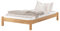 Erst-Holz® Einzelbett Futonbett 120x200 Jugendbett Buchebett Natur Matratze Federholzrahmen 60.84-12 M FVK