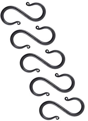 S-ganci in ferro forgiato, piccolo (5 pcs) di Battle-Merchant - età media rappresentazioni vichingo