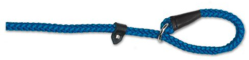 Ancol Heritage Nylon Rope Slip Lead 2 Tone Blue 1.22m X10mm Sz 1-3