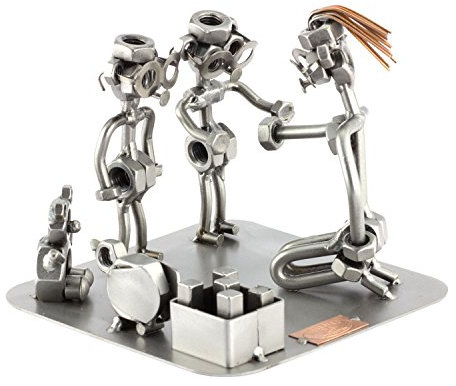 Steelman24 I Schraubenmännchen Erzieherin I Made in Germany I Handarbeit I Geschenkidee I Stahlfigur I Metallfigur I Metallmännchen