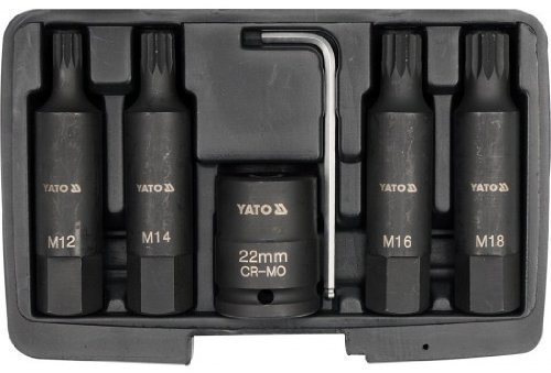 YATO YT-1157 Lot de 6 embouts à frapper