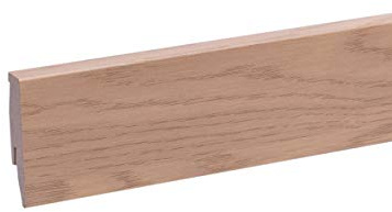 Battiscopa da 25 m, 60 mm, confezione inclusa, colore: rovere