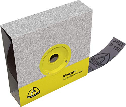 Klingspor 3916 - Rollen mit Gewebeunterlage für Stahl, Metalle, NE -Metalle, Holz, Edelstahl - RO|KL361JF|80|S|100X50000 - Inhalt: 1 Stück