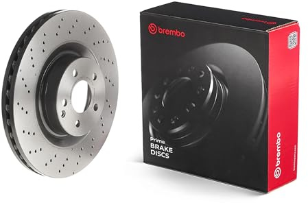 Brembo 09.A817.11 UV Coated vented drilled Front Brake Rotor MERCEDES-BENZ OE# A2214211612