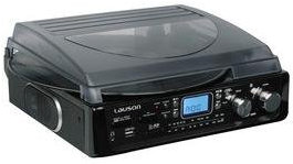 Lauson Cl 108. Tocadiscos para Equipo de Audio (Radio Am/FM, Lector de Tarjetas, Lector USB, vinilos, grabacion.)