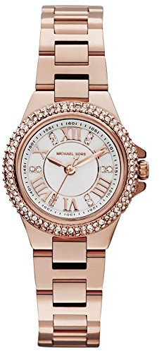 Michael Kors - Collection Camille, Couleur Or Rose, Montre en Acier Inoxydable pour Femme MK3253