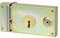 Serrure de grille horizontale en applique Vachette 7487 (gauche)