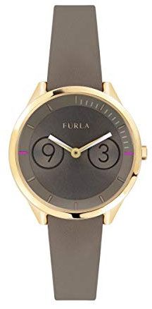 FURLA Damen Datum klassisch Quarz Uhr mit Leder Armband R4251102510