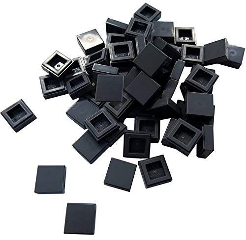 LEGO Bricks City – Tile (1 x 1 Pivot, Pack of 60, Dark Grey
