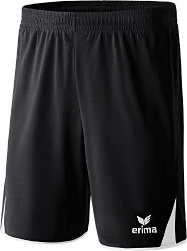 Erima Kinder Classic 5-c Short Mit Innenslip, Schwarz/Weiß, 164 EU
