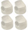 STOVES Gasherd Regler Knäufe Temperatur Kontrolle Knöpfe, Silber (Packung Mit 4 Stück)