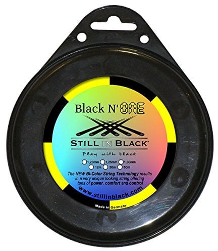 Still in schwarz Black N One Garniture Tennisschlägersaiten Tennis, schwarz/gelb, 12 x 1,25 mm m