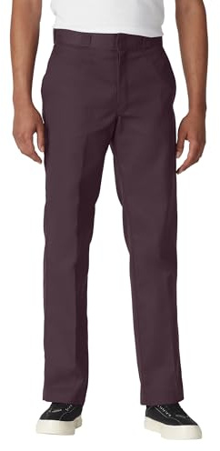Dickies Men's Original 874 Work Utility Pants, Red (Maroon), 38W / 32L