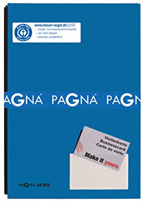 Pagna Unterschriftsmappe blau, 20-teilig, mit Color-Einband und dehnbarem Rücken